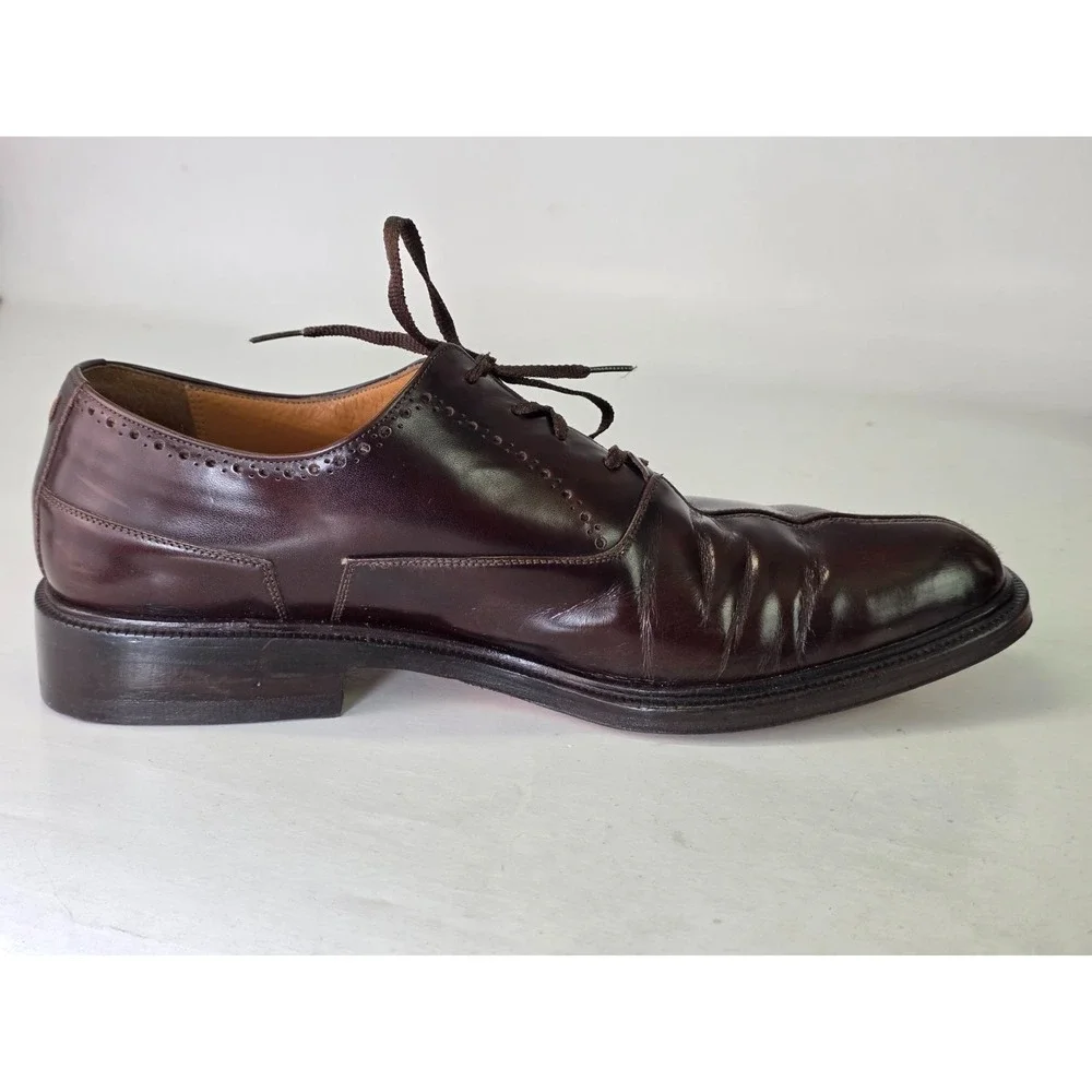 Paolo De Marco Branco Men's Dress Shoes 10 M Brown Leather Oxford Made in‎ Spain